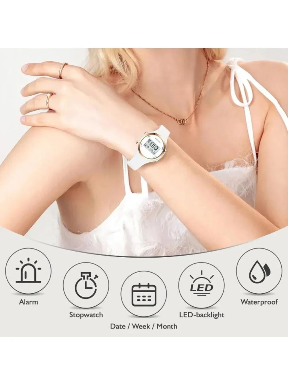 Waterproof LED Digital Sport Watch with Alarm | Outdoor Adventure Timepiece
